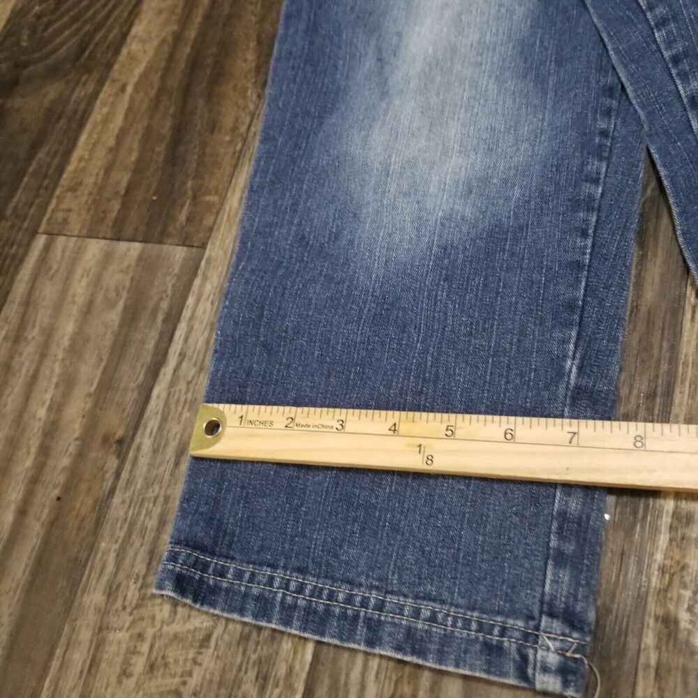 VTG US Polo Assn Jeans Youth Sz 7 Blue Denim Carpenter Baggy Hip Hop Y2K Skater - Picture 2 of 10